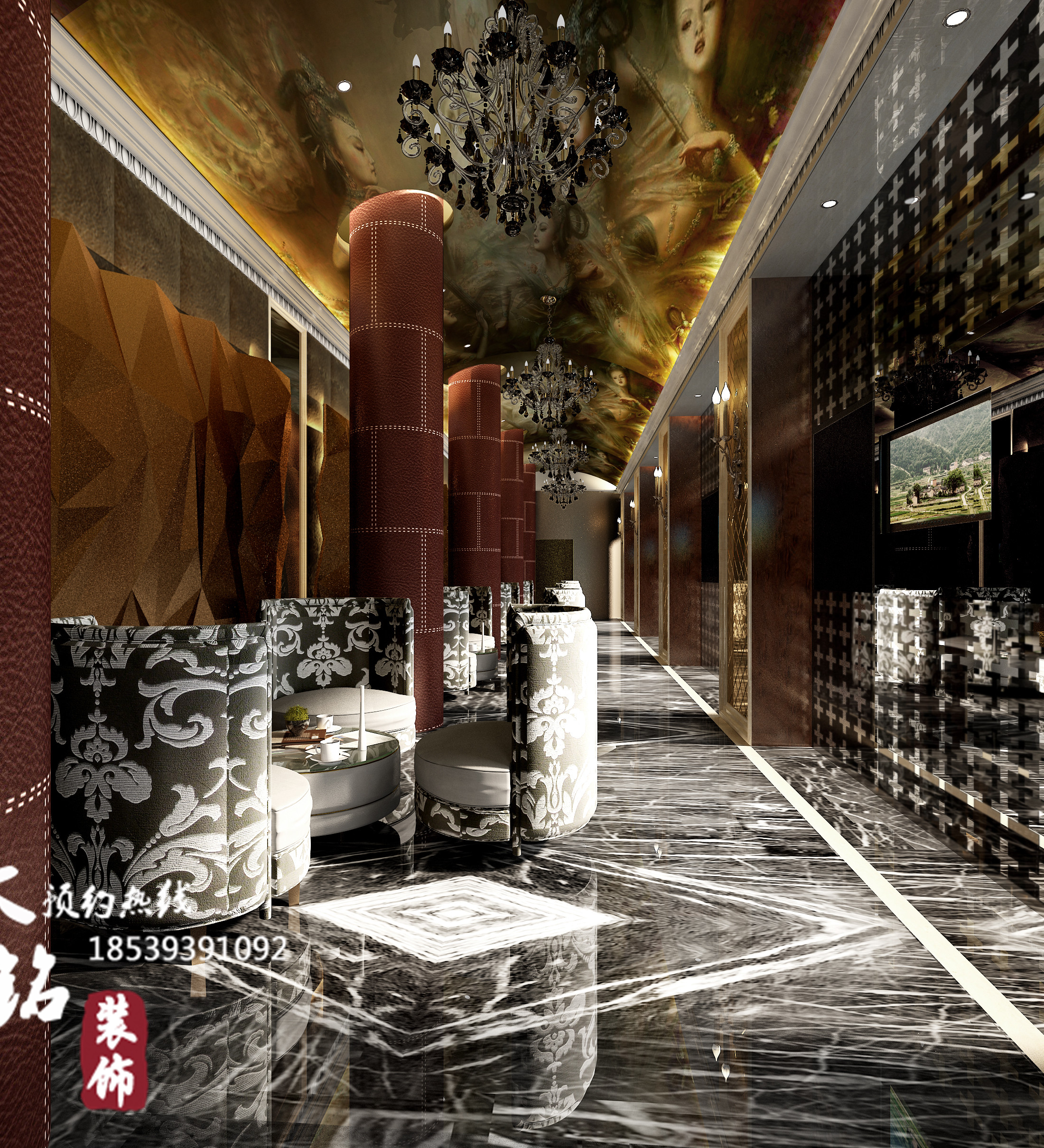 酒店大堂设计 酒店餐厅设计 酒店装饰设计 酒店软装设计 欧式酒店设计