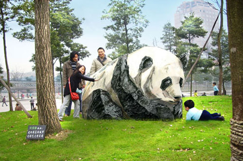 市雕塑景观设计作品word一键绘制组织结构图图片