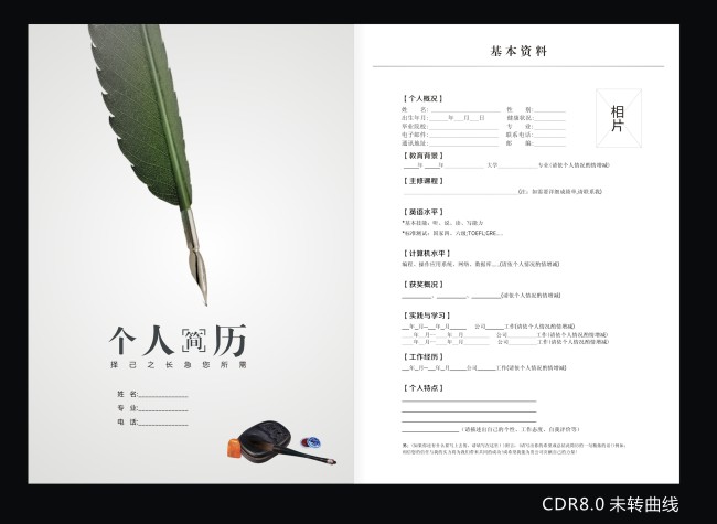 个人简历一些基本内容
