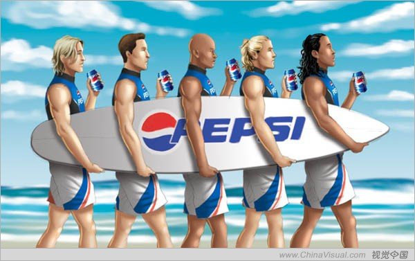 商业广告插画在欧美广告中的运用