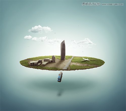 Photoshop设计超现实场景插画教程之七
