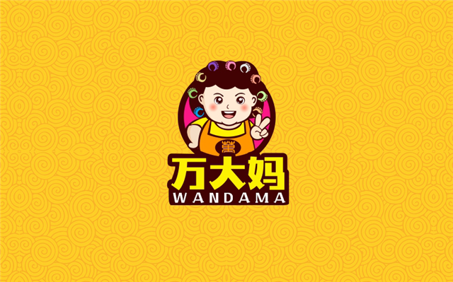 他们为万大妈这位虚拟网红 设计了一个新LOGO