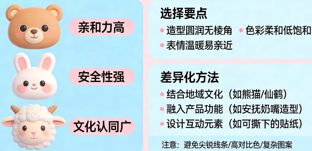 婴儿包装上常用的卡通IP/动物形象怎么选？如何做出差异化？