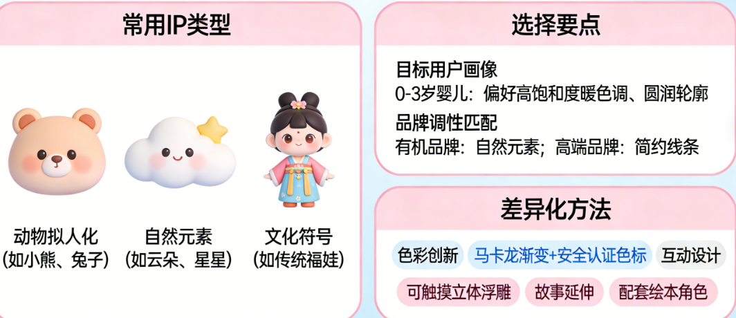 婴儿包装上常用的卡通IP/动物形象怎么选？如何做出差异化？