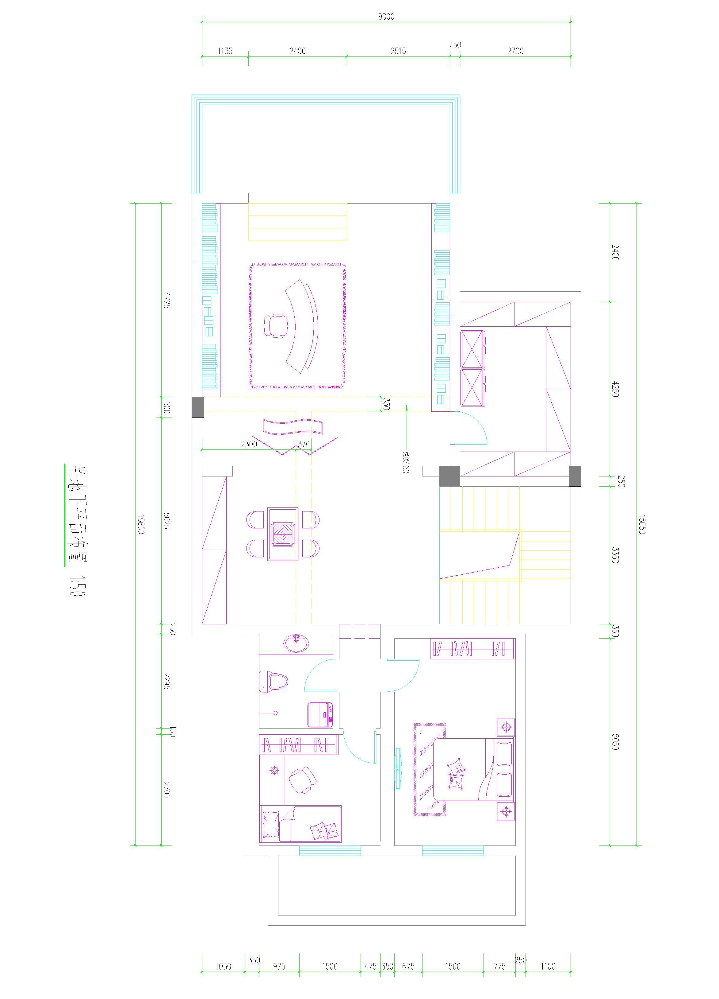 半地下平面布置