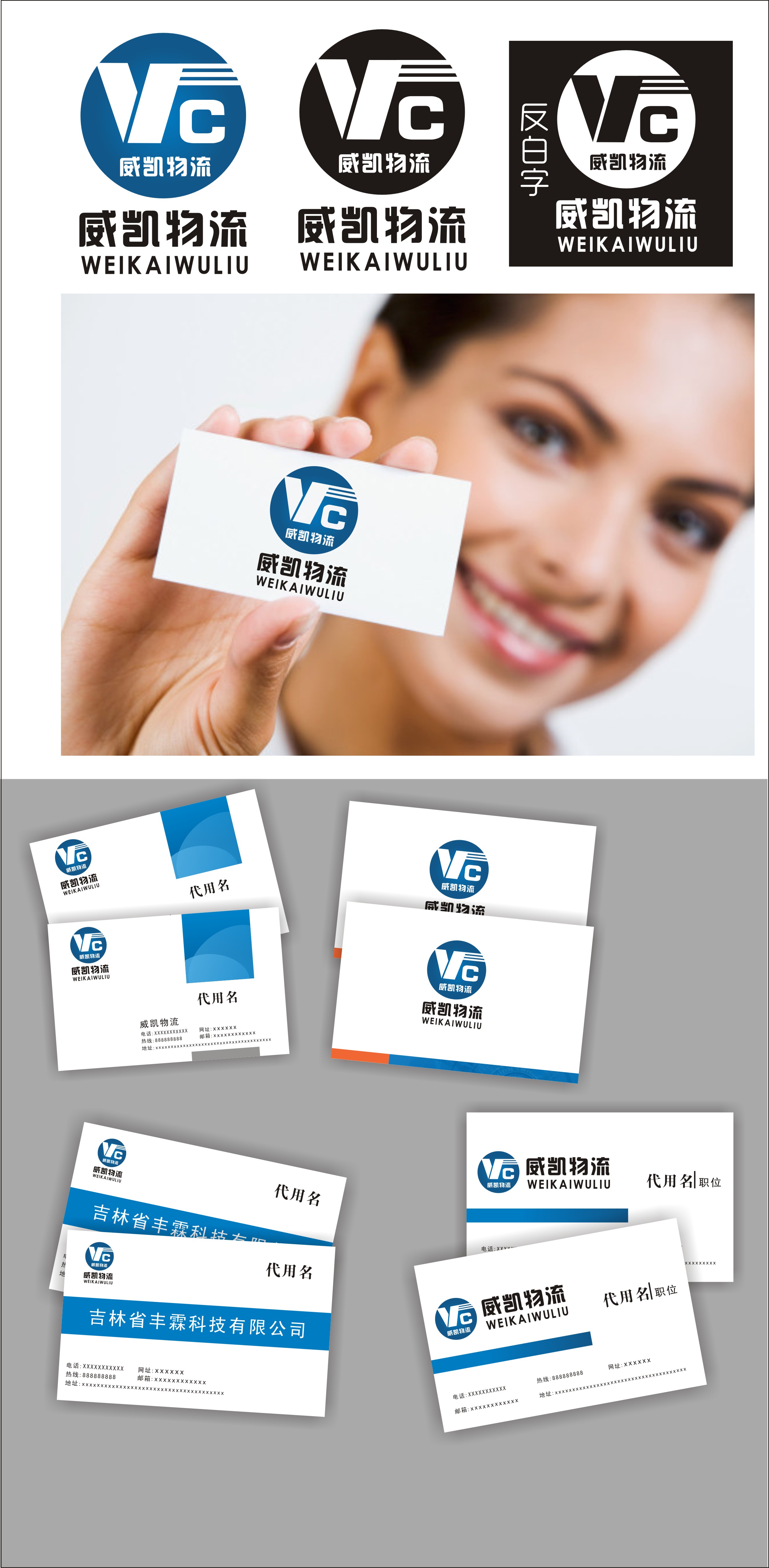 悬赏180元征物流公司logo及名片方案