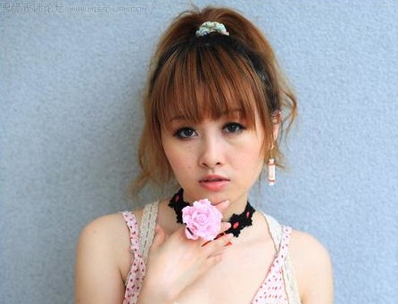 ps美女图片美容教程 PS艺术照处理教程