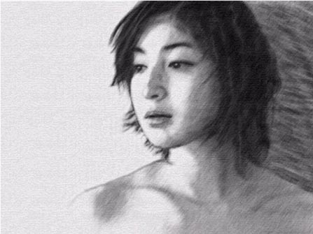 照片处理成素描的桌面壁纸设计教程