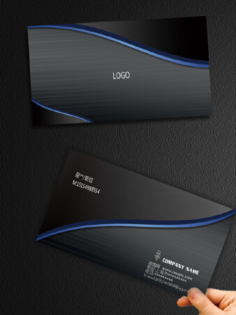 简约高档商务名片模版