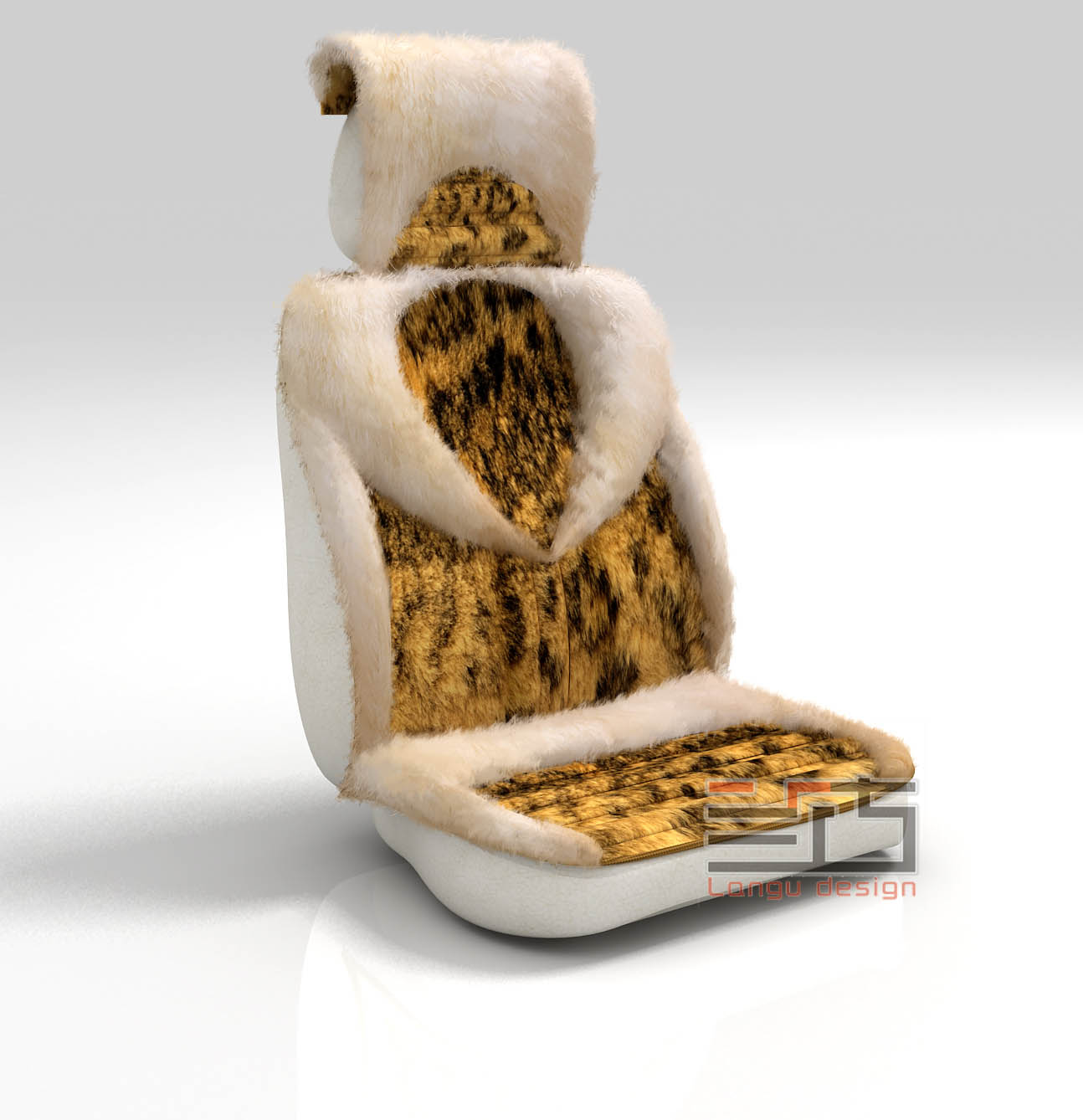 汽车坐垫设计 汽车仿毛坐垫 汽车四季坐垫设计