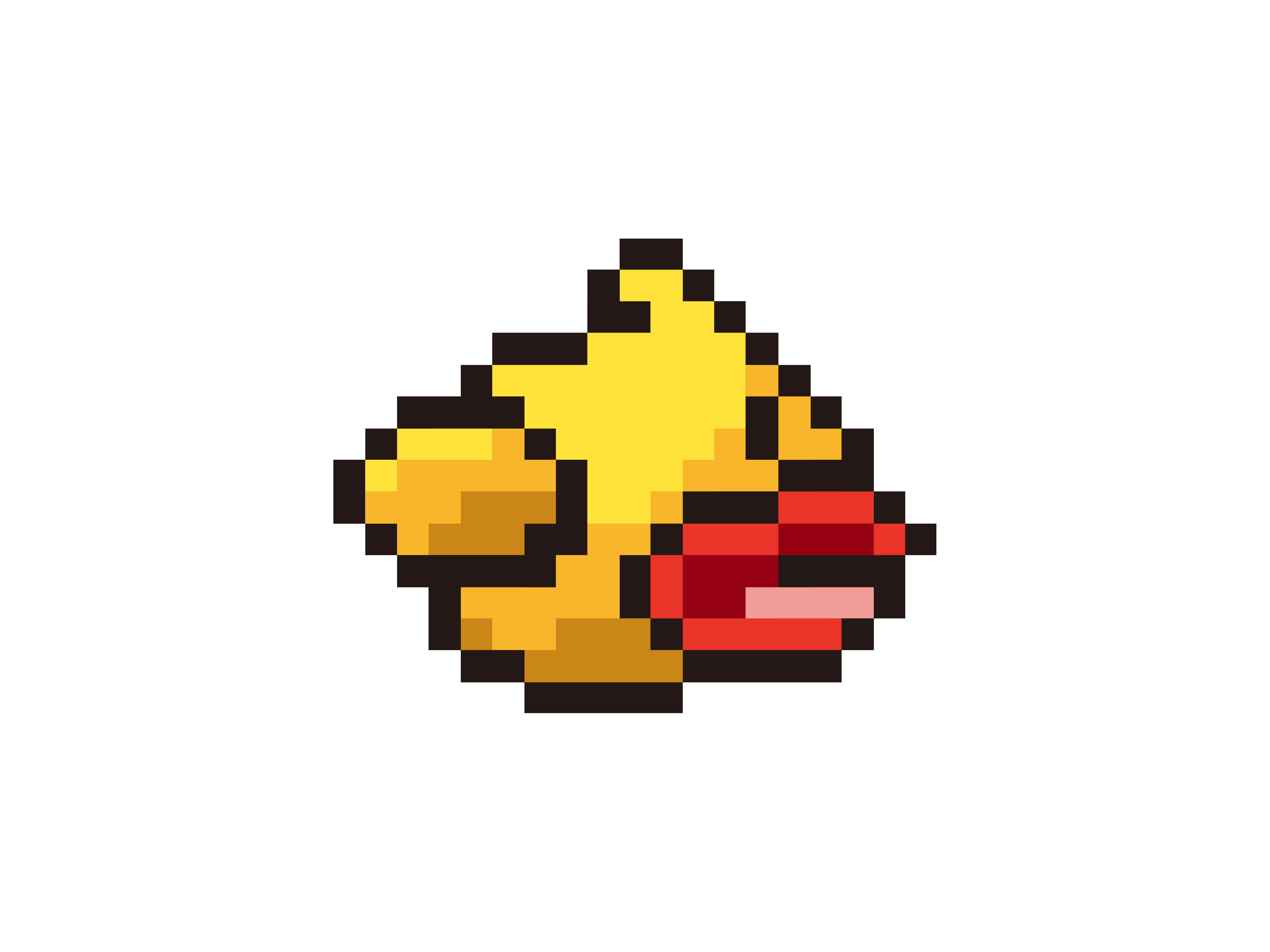 设计一只小鸭像素画