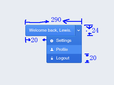 下拉菜单背框设计