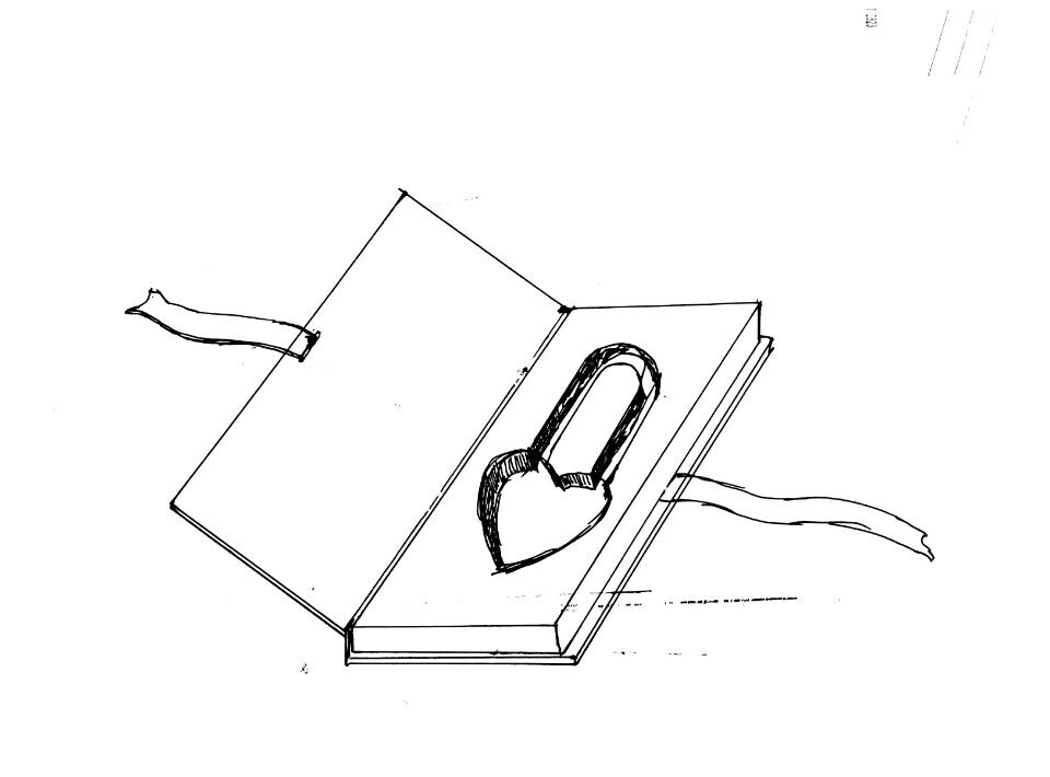 同心锁包装礼盒设计