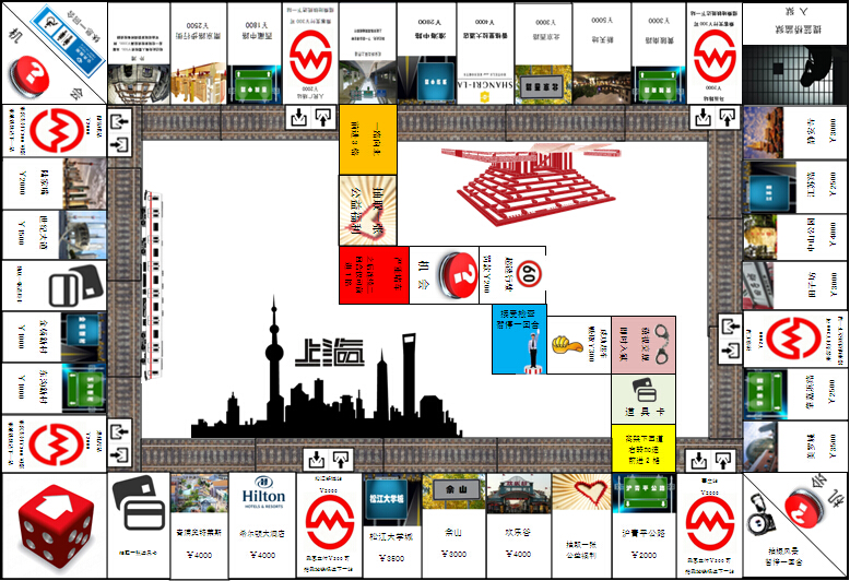兪先生的大富翁棋类桌面游戏设计