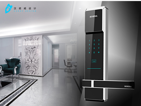 触摸屏指纹门锁