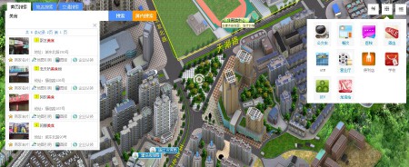 类似都市圈三维地图