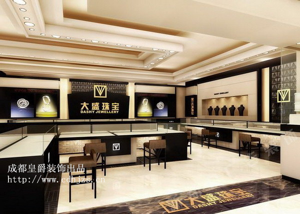 成都经典珠宝店装修设计要点|珠宝店装修设计注意事项|成都皇爵装饰
