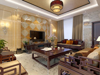 客厅设计并制作一个3D效果图