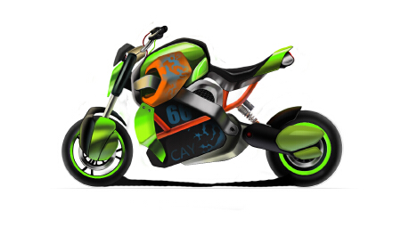 电动小跑摩托设计