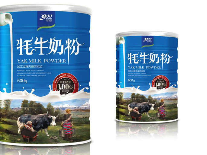 牦牛奶粉包装设计