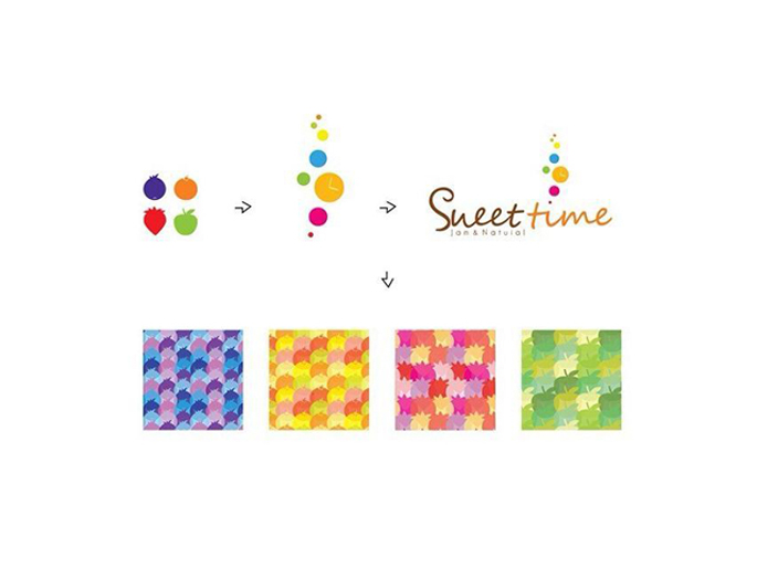 甜蜜时光  果酱标志设计