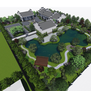 农家小院、山野别墅景观设计