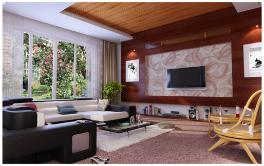 新中式风格家居装饰效果图