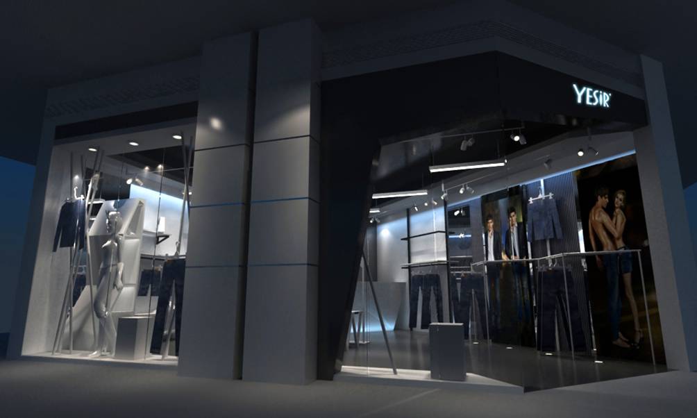 时尚牛仔店面设计