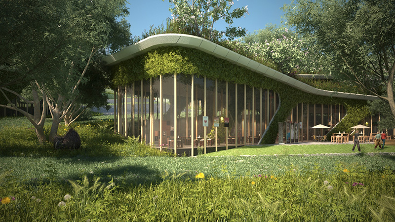 武汉市龟山观景平台景观改造效果表现项目