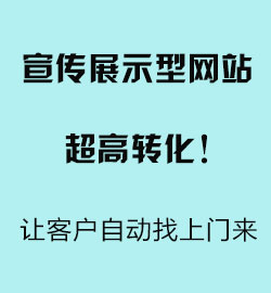 展示型网站，超高转化