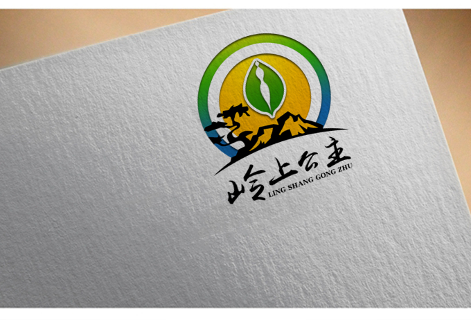 岭上公主网络科技公司LOGO设计