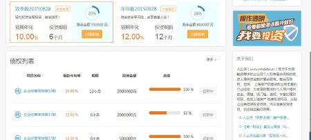P2P互联网金融网站
