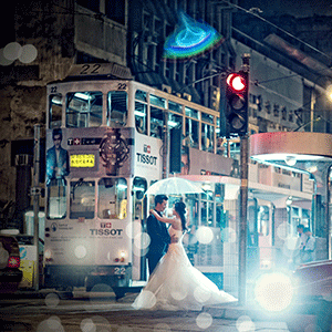 婚纱照调色，美化，合成