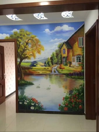 承接室内外墙体手绘