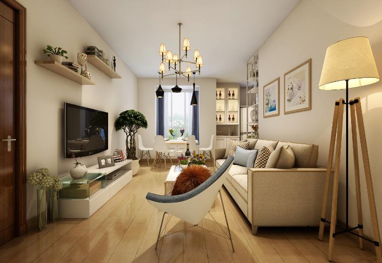 简约风格小三房