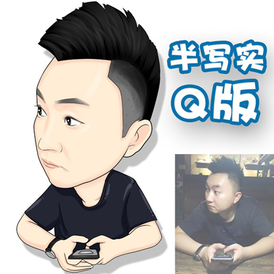 纯手绘定制照片Q版头像漫画卡通形象设计 送精美相框