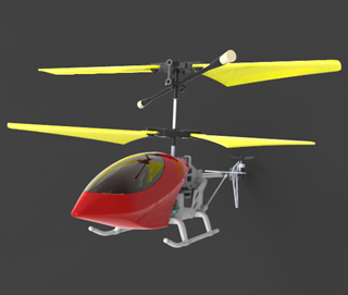 遥控直升机外观结构设计工业产品设计