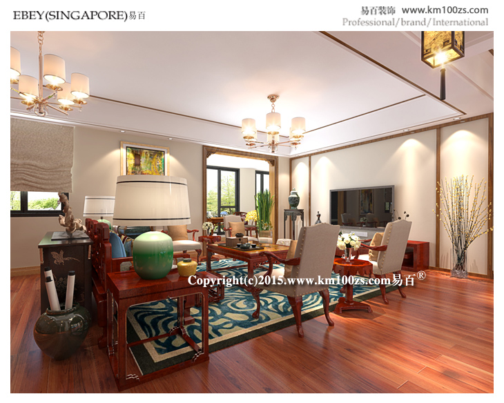 平和小区210平米新中式风格—“悠然贵族”