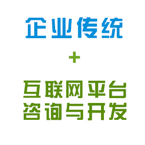 传统企业＋互联网平台咨询与开发