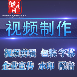 视频制作服务年会剪辑编做后期处理加字幕合成修改企业广告宣传片