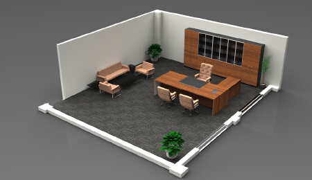 经理办公室Keychot设计效果图