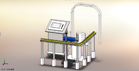 solidworks三维图结构图绘制产品结构表达方案流水线绘制