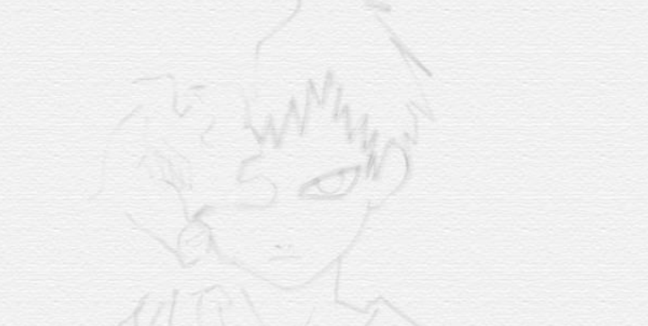 火影我爱罗动漫素描教学