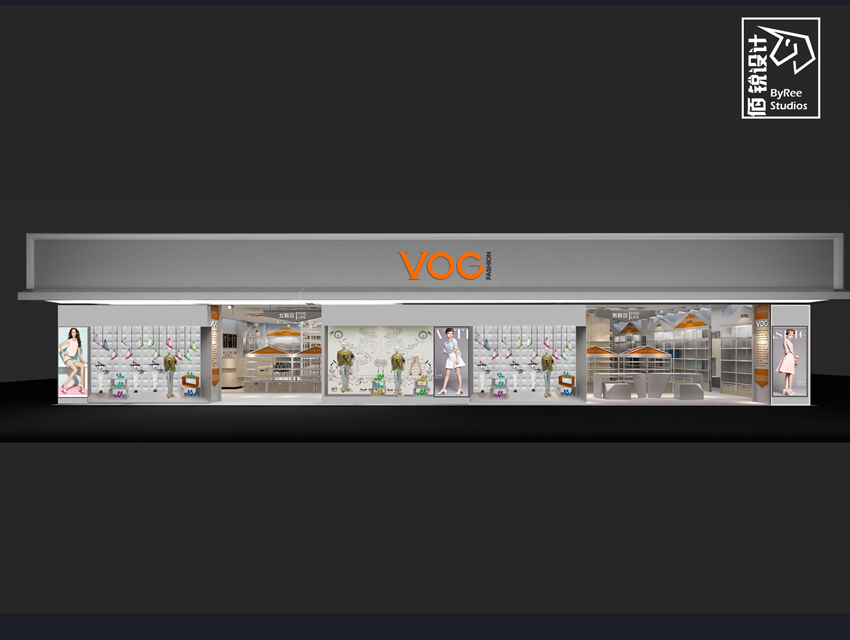 300平饰品鞋店设计