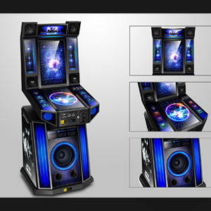 音乐游戏机外观设计