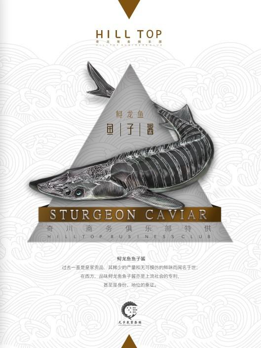 奇川HILLTOP会所鲟龙鱼子酱包装设计