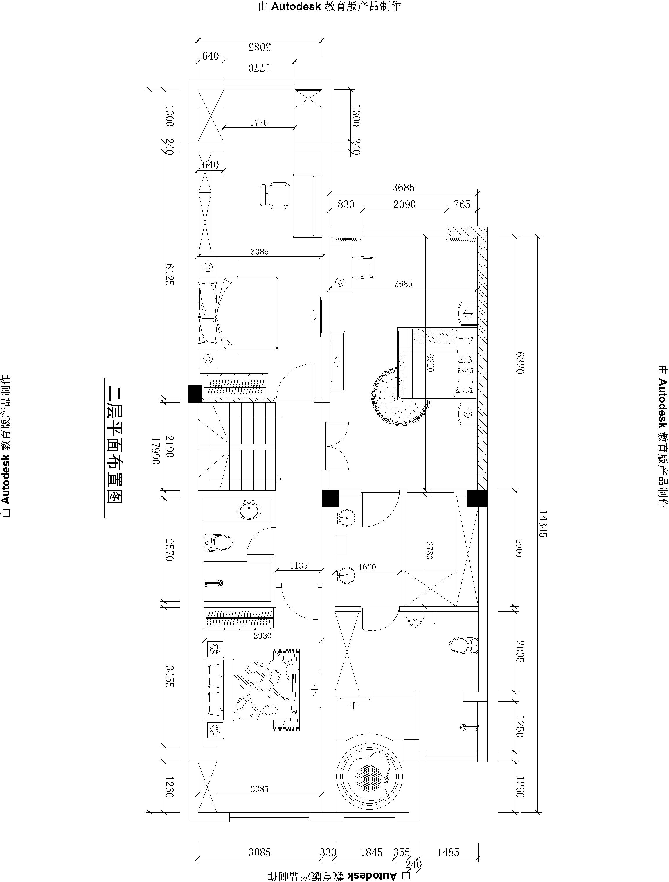 多层洋房跃层平面布置设计