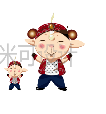 日式唯美动漫人物国产卡通吉祥物