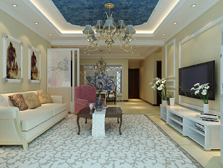 （吉筑装饰）120平简约风格设计装修