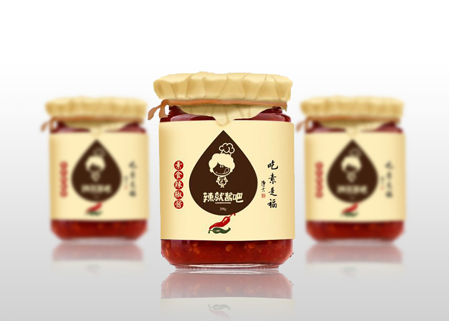 辣就酱吧卡通LOGO及包装设计